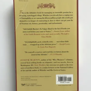 No Vulgar Hotel (The Desire and Pursuit of Venice), Judith Martin