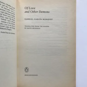 Of Love and Other Demons, Gabriel García Márquez