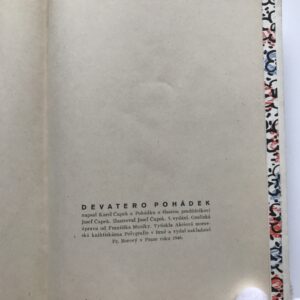 Devatero pohádek, Karel Čapek, Josef Čapek