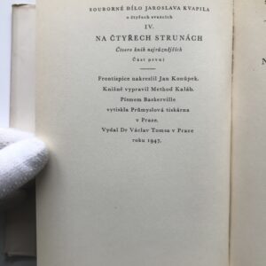 Na čtyřech strunách, Jaroslav Kvapil