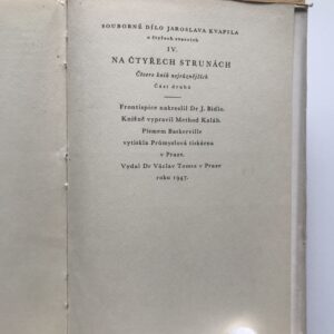Na čtyřech strunách, Jaroslav Kvapil