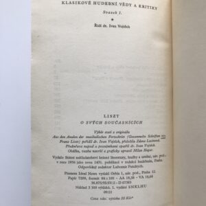 Liszt o svých současnících, Franz Liszt