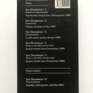 Texty o divadle (druhá část), Jan Grossman