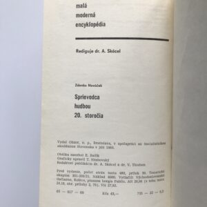 Sprievodca hudbou 20. storočia, Zdenko Nováček