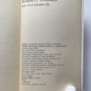 Rozměry dramatu, Pavel Janoušek