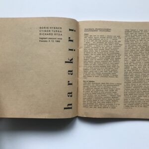 Libreta moderní pantomimy, Jan Dvořák, Boris Hybner, Ctibor Turba, Boleslav Polívka