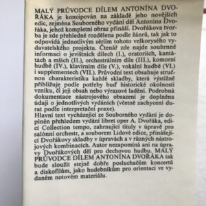 Malý průvodce dílem Antonína Dvořáka, Antonín Čubr