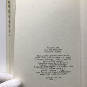 Malý průvodce dílem Antonína Dvořáka, Antonín Čubr