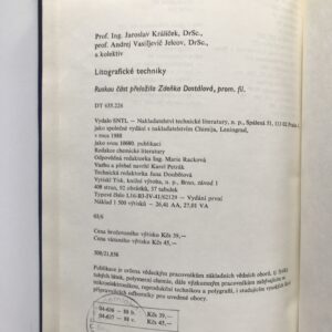 Litografické techniky, Jaroslav Králíček, Andrej Vasiljevič Jelcov