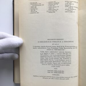 O obráběcích strojích a obrábění, Heinrich Gerling