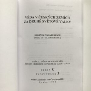 Věda v českých zemích za druhé světové války, sborník z konference