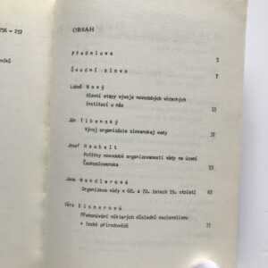Vývoj moderních vědeckých organizací v Československa