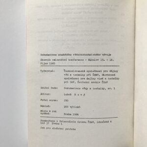 Dokumentace soudobého vědeckotechnického vývoje