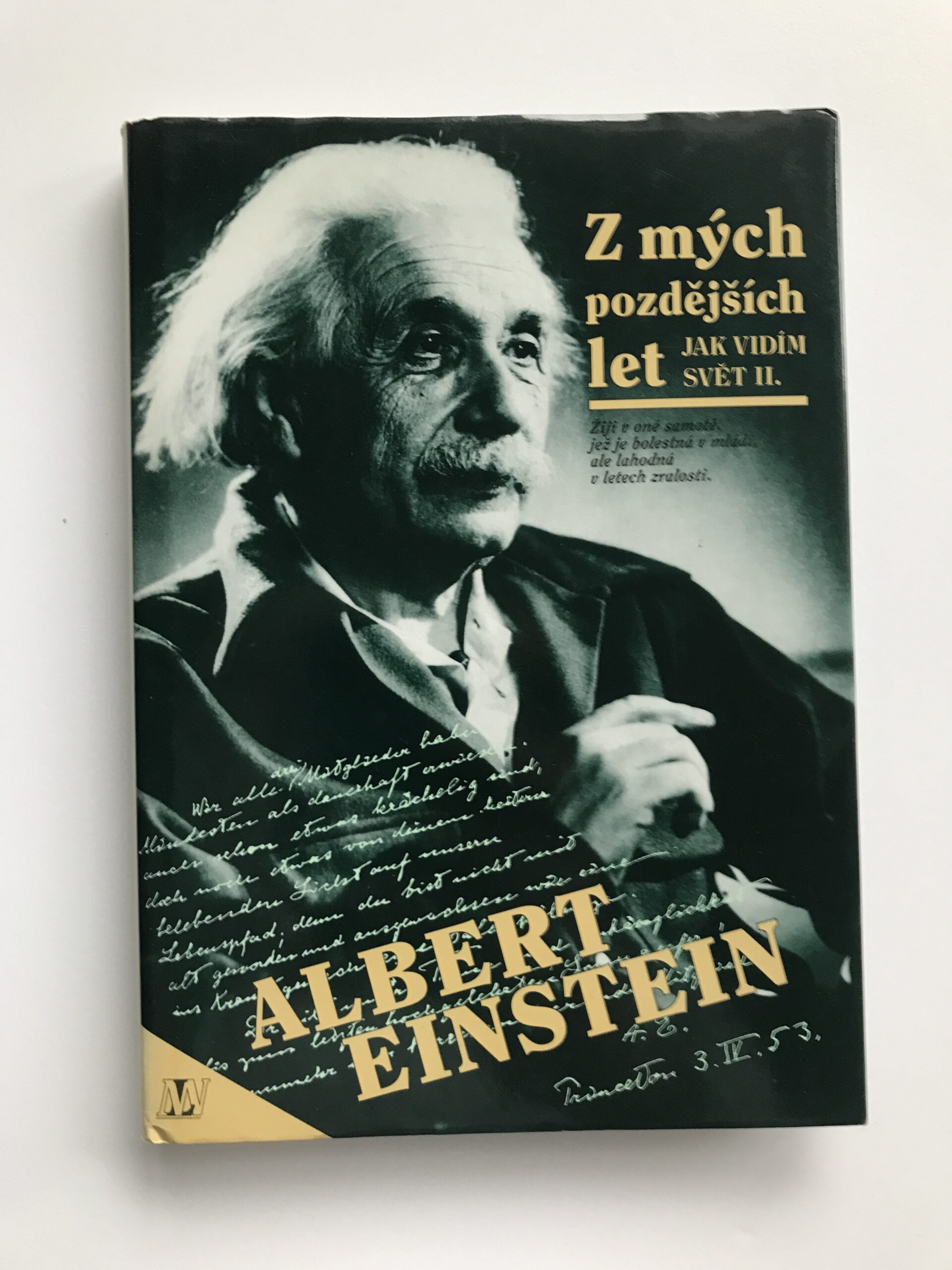 Z mých pozdějších let, Albert Einstein
