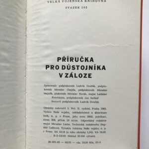 Příručka pro důstojníka v záloze, Ludvík Dvořák
