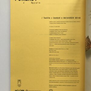 Poklady z Egypta, textilie z českých a moravských sbírek, Nina Bažantová