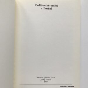 Parléřovské umění z Porýní, Jiří Kotalík