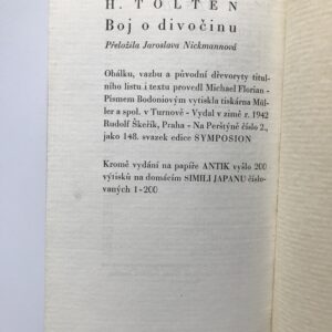 Boj o divočinu, Hans Tolten