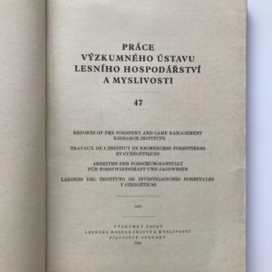 práce výzkumného ústavu lesního hospodářství a myslivosti, 47/1975
