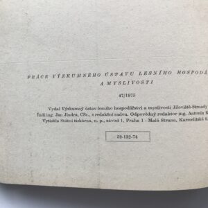 práce výzkumného ústavu lesního hospodářství a myslivosti, 47/1975