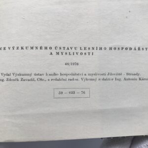 Práce Výzkumného ústavu lesního hospodářství a myslivosti 48/1976