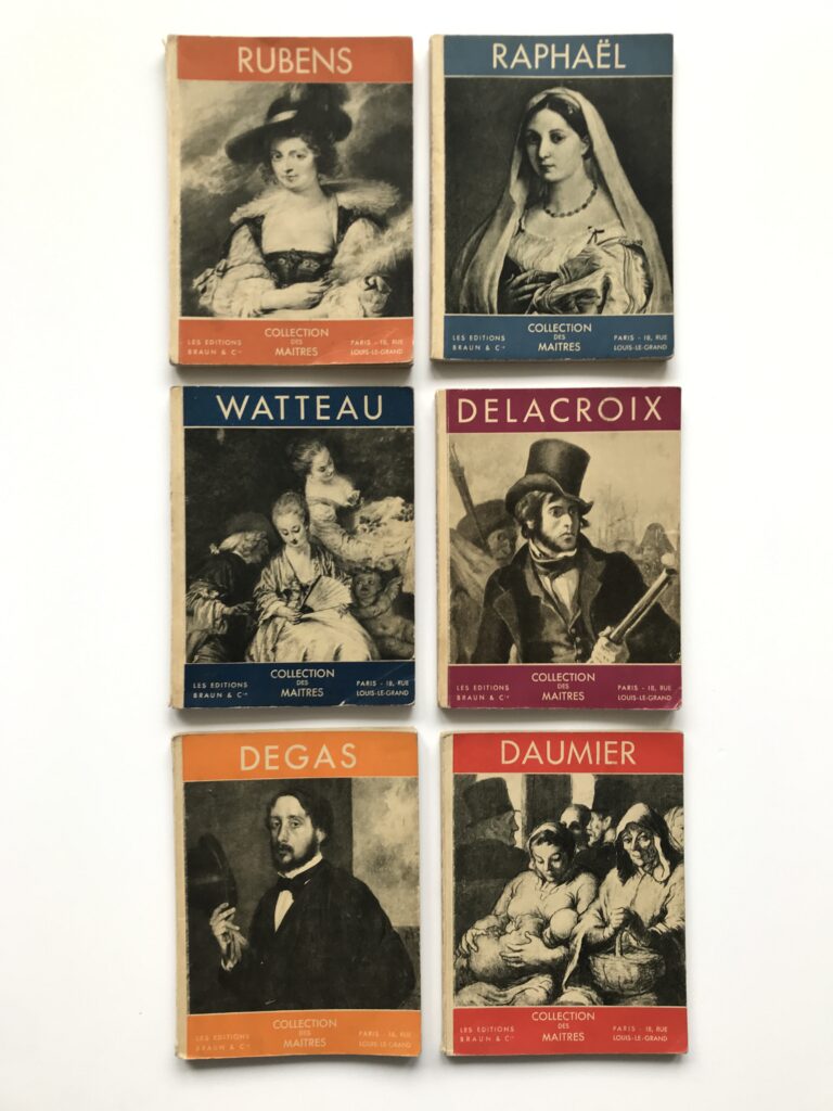 6x Collection des Maitres (Rubens, Raphael, Watteau, Delacroix, Degas, Daumier)
