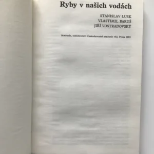 Ryby v našich vodách, Stanislav Lusk, Vlastimil Baruš, Jiří Vostradovský,