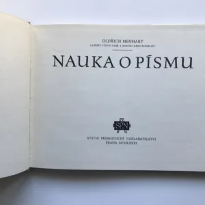 Nauka o písmu, Oldřich Menhart