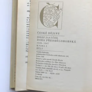 Doba předbělohorská 1526-1547 I/I, Josef Janáček