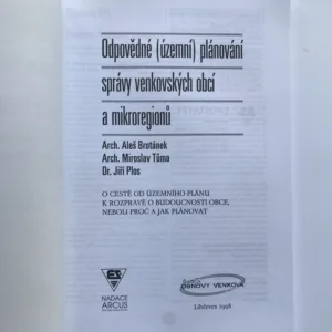 Odpovědné (územní) plánování správy venkovských obcí a mikroregionů