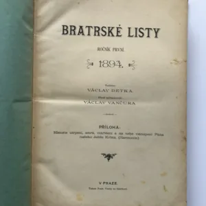Bratrské listy (svázané ročníky 1-5, 1894-1898)