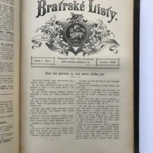 Bratrské listy (svázané ročníky 1-5, 1894-1898)