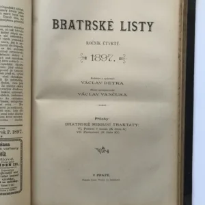Bratrské listy (svázané ročníky 1-5, 1894-1898)