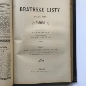 Bratrské listy (svázané ročníky 1-5, 1894-1898)