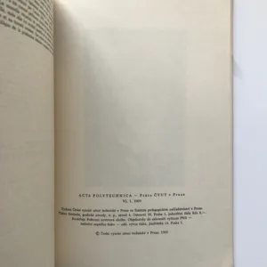 Sto let České vysoké školy technické v Praze 1869-1969