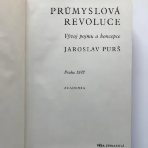 Průmyslová revoluce (Vývoj pojmu a koncepce), Jaroslav Purš