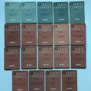 19x Operní libreta (Smetana, Mozart, Wagner, Verdi, Čajkovskij...), SNKLHU