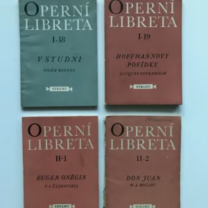19x Operní libreta (Smetana, Mozart, Wagner, Verdi, Čajkovskij...), SNKLHU