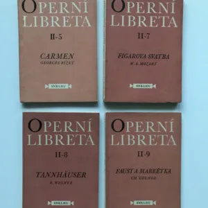 19x Operní libreta (Smetana, Mozart, Wagner, Verdi, Čajkovskij...), SNKLHU