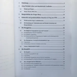 Die Umgestaltung der Prager Burg zwischen 1920-1935 von Josip Plecnik (Magisterarbeit), Zuzana Cimprichová