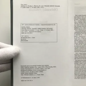 Občanský zákoník, Oldřich Jehlička, Jiří Švestka, Marta Škárová