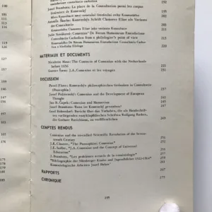 Acta Comeniana 1, revue internationale des etudes comeniologiques