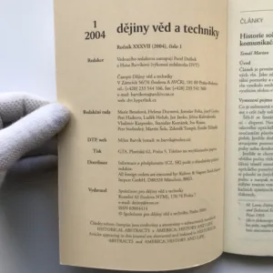 Dějiny věd a techniky 1-4/2004