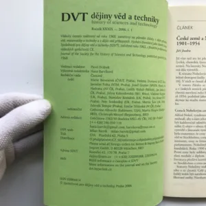 Dějiny věd a techniky 1-4/2006