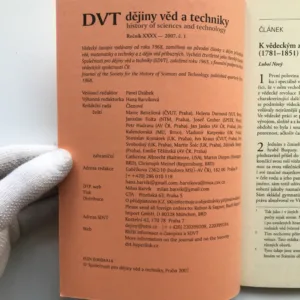 Dějiny věd a techniky 1-4/2007