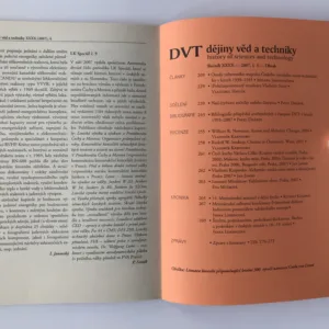 Dějiny věd a techniky 1-4/2007