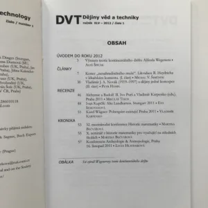 Dějiny věd a techniky 1-4/2012