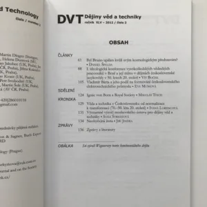 Dějiny věd a techniky 1-4/2012