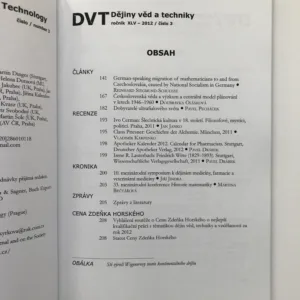 Dějiny věd a techniky 1-4/2012