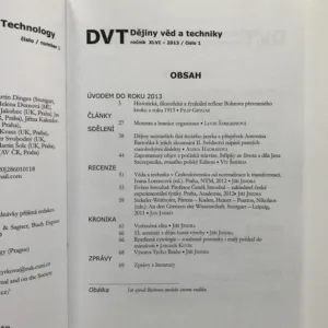 Dějiny věd a techniky 1-4/2013